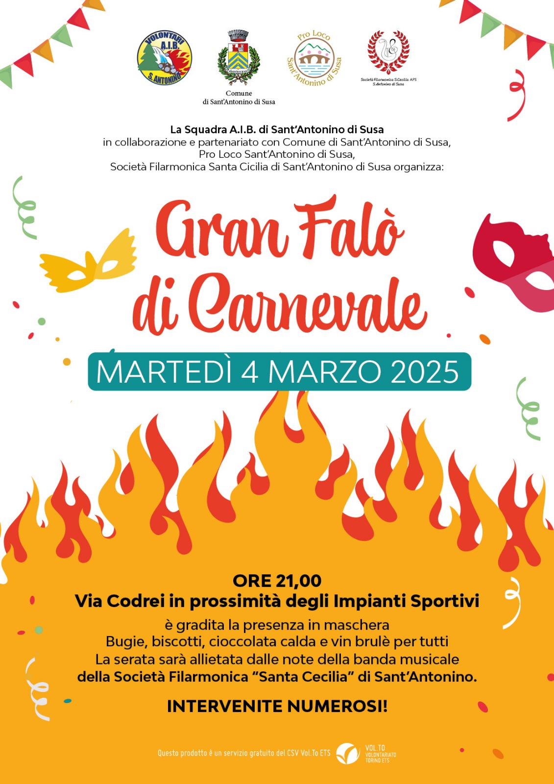 GRAN FALO’ DI CARNEVALE – 4/3/2025 ore 21