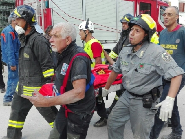 soccorso vittime Amatrice